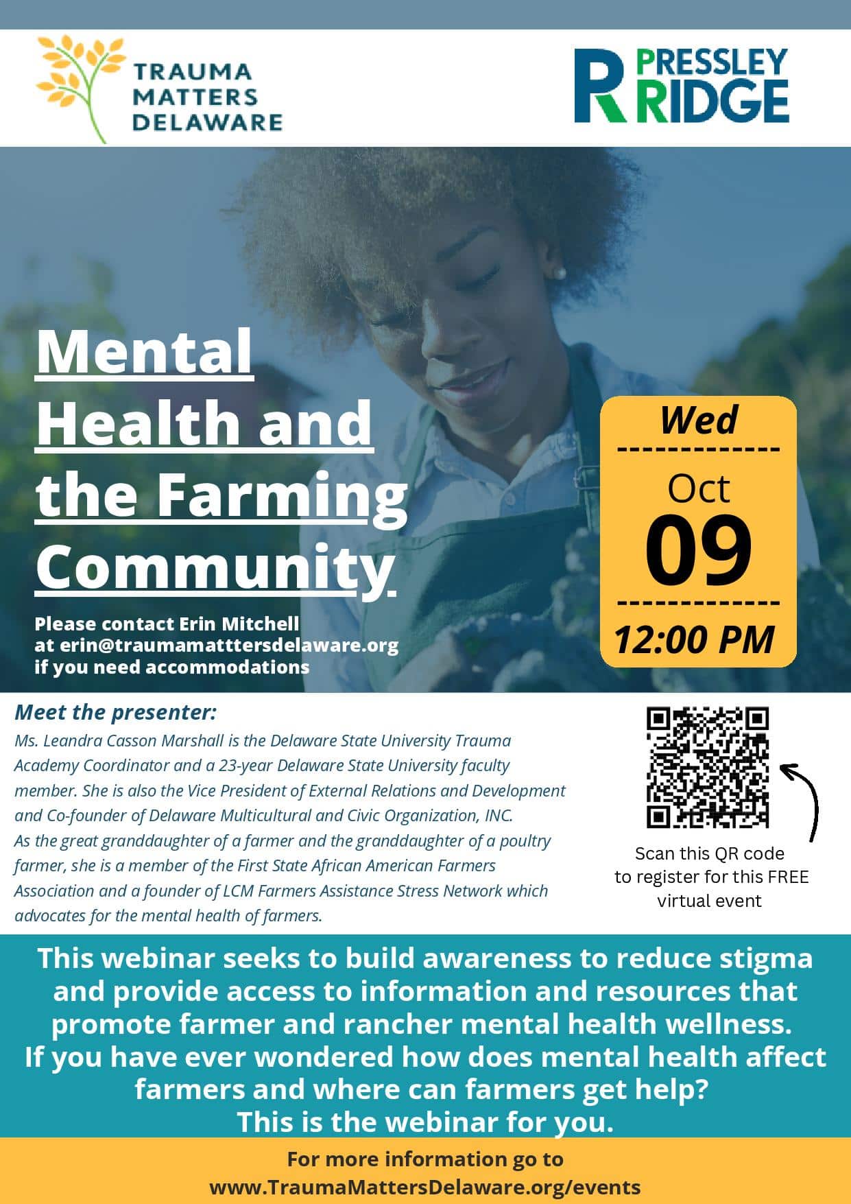 Mental Health and the Farming Community - Trauma Matters Delaware